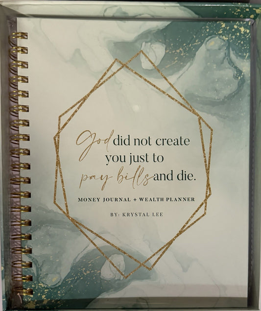 New -Faith Based Money Journal + Wealth Planner with Calendar