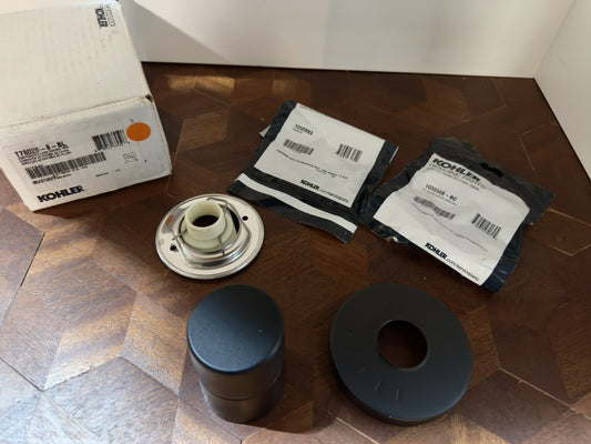 Kohler T78027 8 BL Components Temp Control Valve Trim Oyl Handle Matte Black