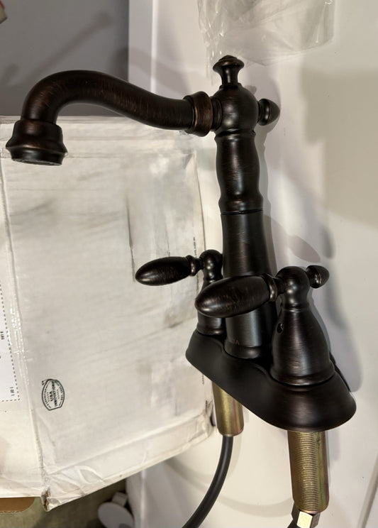 Delta 2155-RBLHP two handle bar / prep faucet less handle in Venetian Bronze