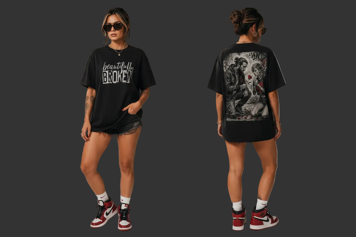 Beautifully Broken Oversized Tee