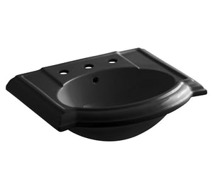 kohler k-2287-8-7 devonshire bathroom sink basin -black