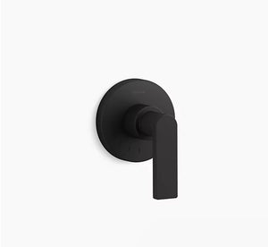kohler k-t73135-4-bl shower trim kit – composed, matte black lever handle