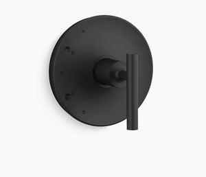 Kohler K-TS14423-4-BL Purist Valve Trim - Black Matte Finish | Rite-Temp Lever