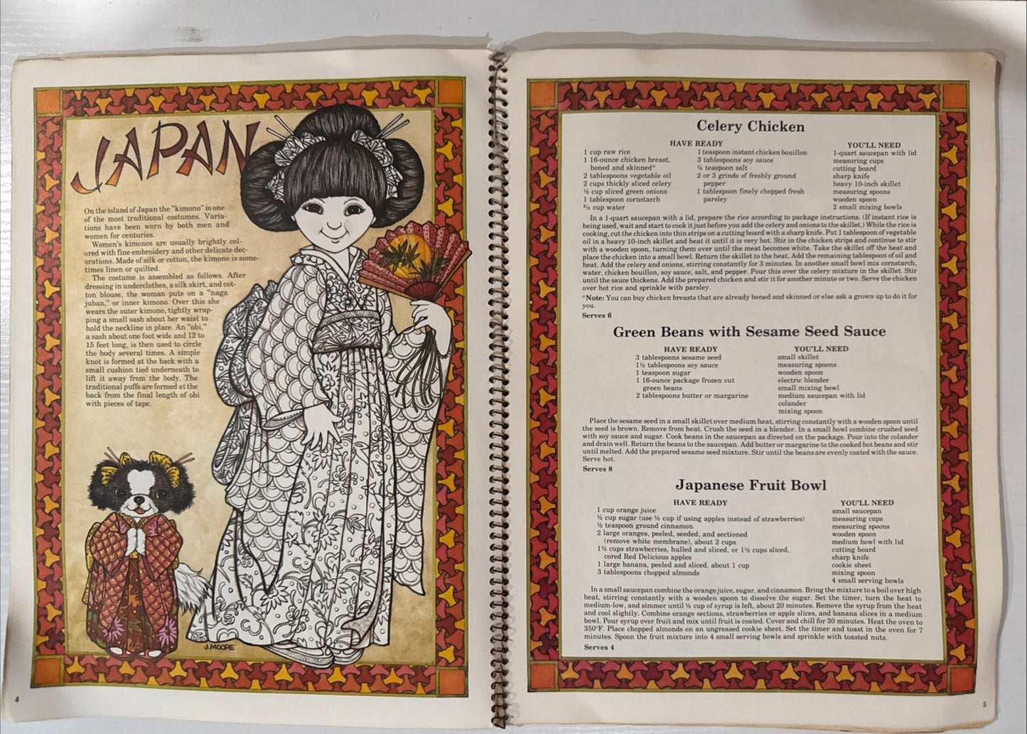 Miriam B. Loo's Worlds of Cooking Fun Cookbook for Children 1981 VINTAGE COOKING