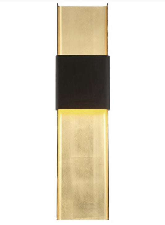 WAC Tribeca Wall Sconce Black & Gold Modern LED Light Fixture WS-W10314-BK/AB