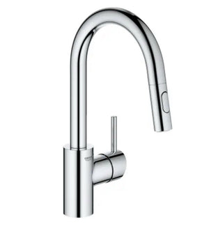 GROHE Concetto Pull-Down Kitchen Faucet – StarLight Chrome – 31479001
