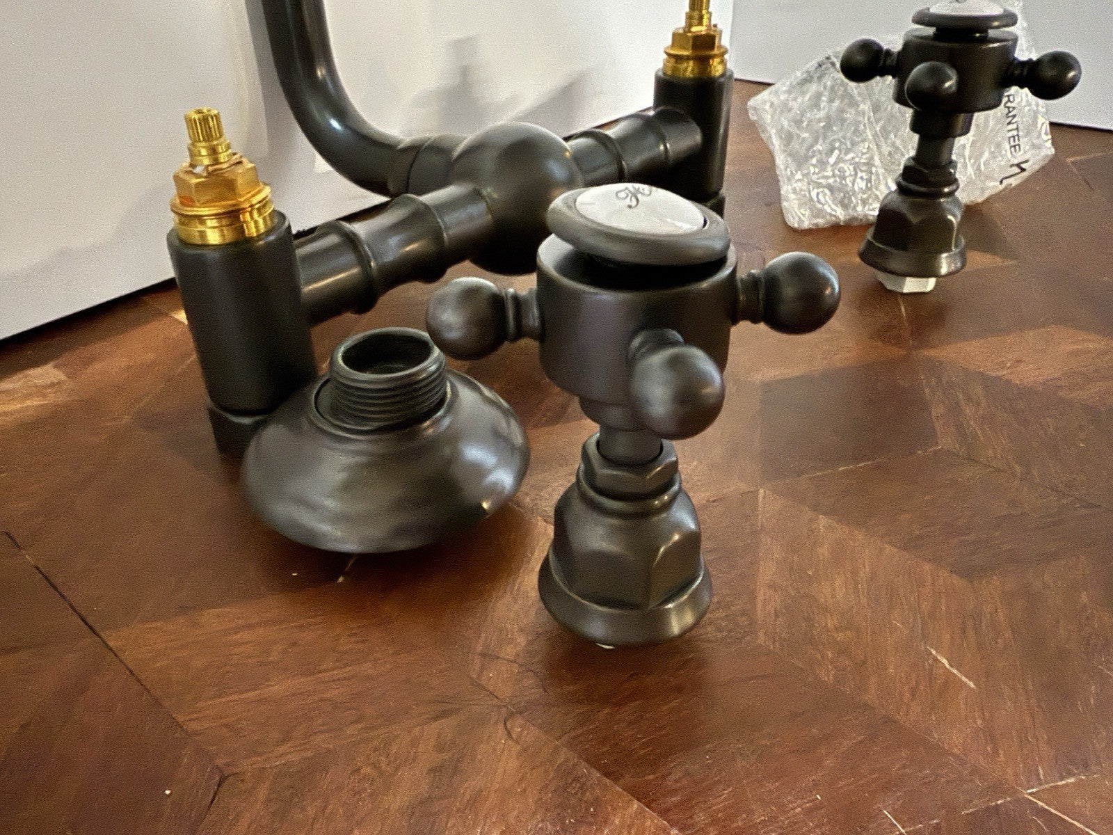 ROHL A1423XMTCB-2 Tuscan Bronze Wall-Mount Bridge Faucet w/ Spout Trim