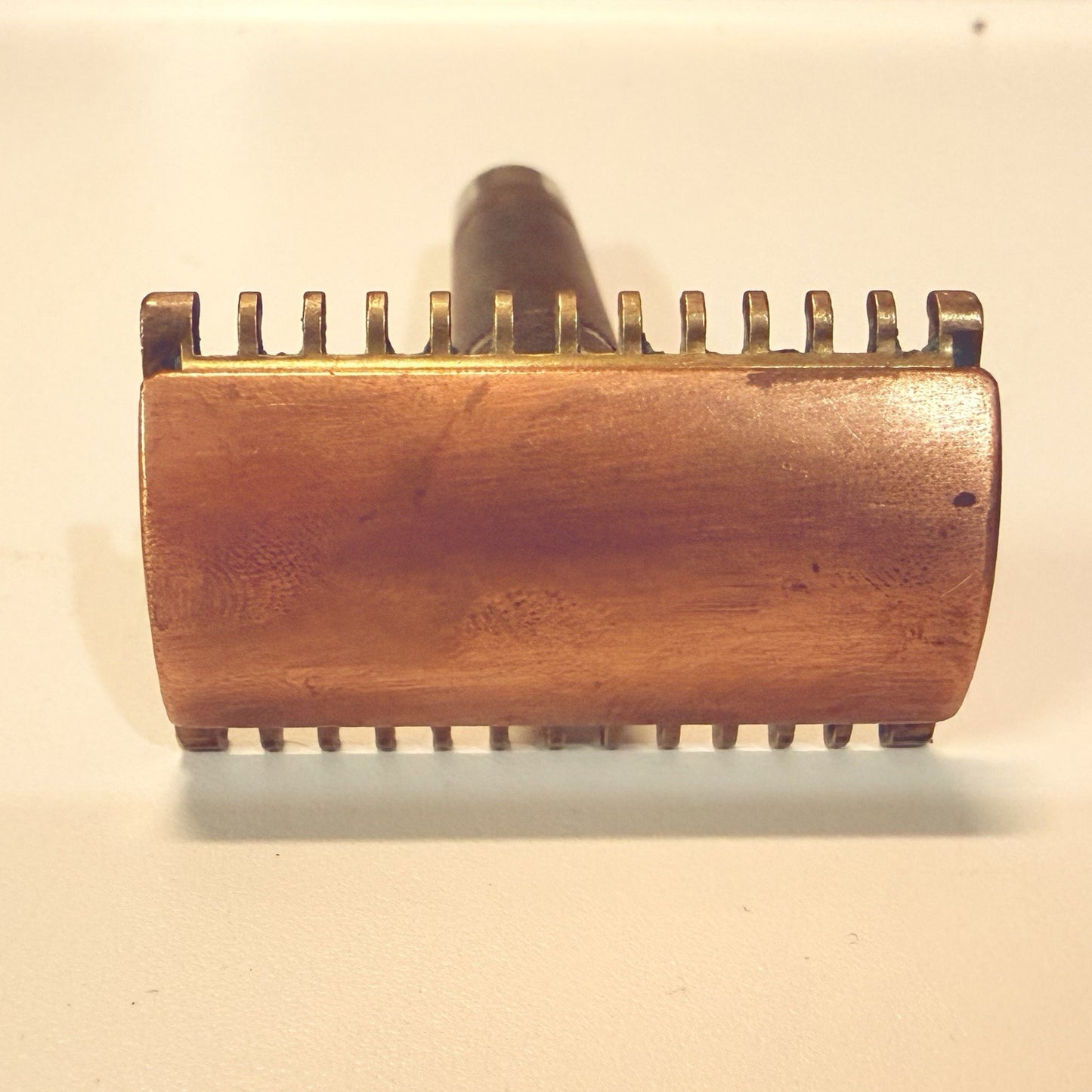 Vintage Gillette Old Type Open Comb Safety Razor Solid Handle Made in USA
