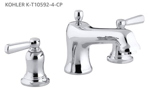Kohler Bancroft Two-Handle Roman Tub Faucet Trim – Polished Chrome K-T10592-4-CP