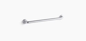Kohler K-10542-S Traditional Polished Stainless 24" Grab Bar Polished Stainless