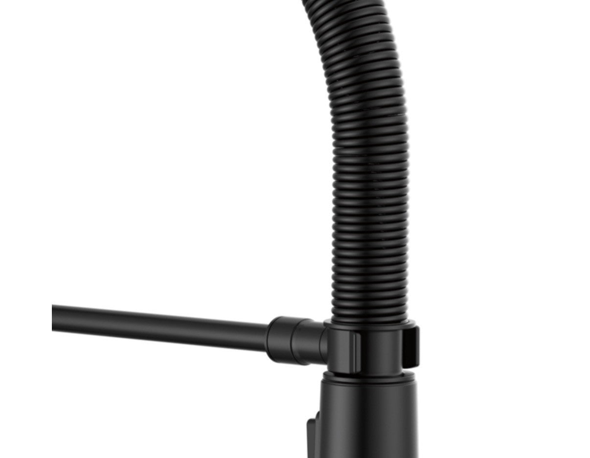 Delta 18829-BL-DST Rhett Single-Hole Pull-Down Kitchen Faucet Matte Black