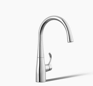 Kohler 22034-CP Simplice Single-Handle Bar Sink Faucet – Polished Chrome
