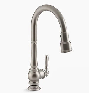 Kohler K-99259-VS Artifacts Pull-Down Kitchen Faucet – Vibrant Stainless