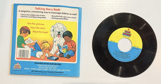 THE CHIPMUNK STORY– KID STUFF vtg CHILDREN’S BOOK & 33 RPM RECORD 1984