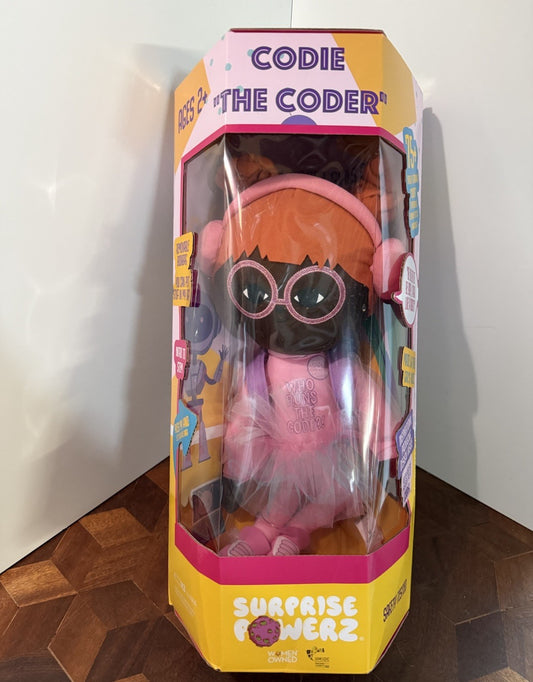 Surprise Powerz Codie the Coder Educational 75+ Phrases Talking 16'' STEM Plush