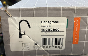 hansgrohe focus 04505000 high-arc kitchen faucet, pull-down spray, chrome