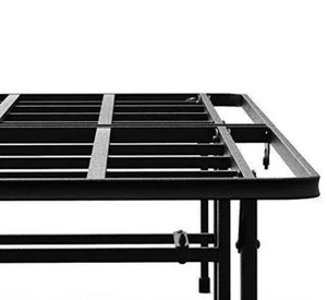 zinus demetric 14" elite smartbase queen bed frame – heavy-duty, no box spring
